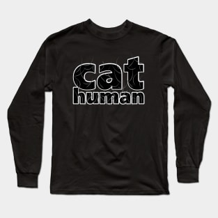 Cat Human Gray Hair Long Sleeve T-Shirt